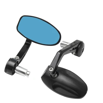 

2Pcs 7/8 22Mm CNC Motorcycle Universal Bar End Black Rearview Side Mirror for Triumph Speed Triple Motorcycle Accessories