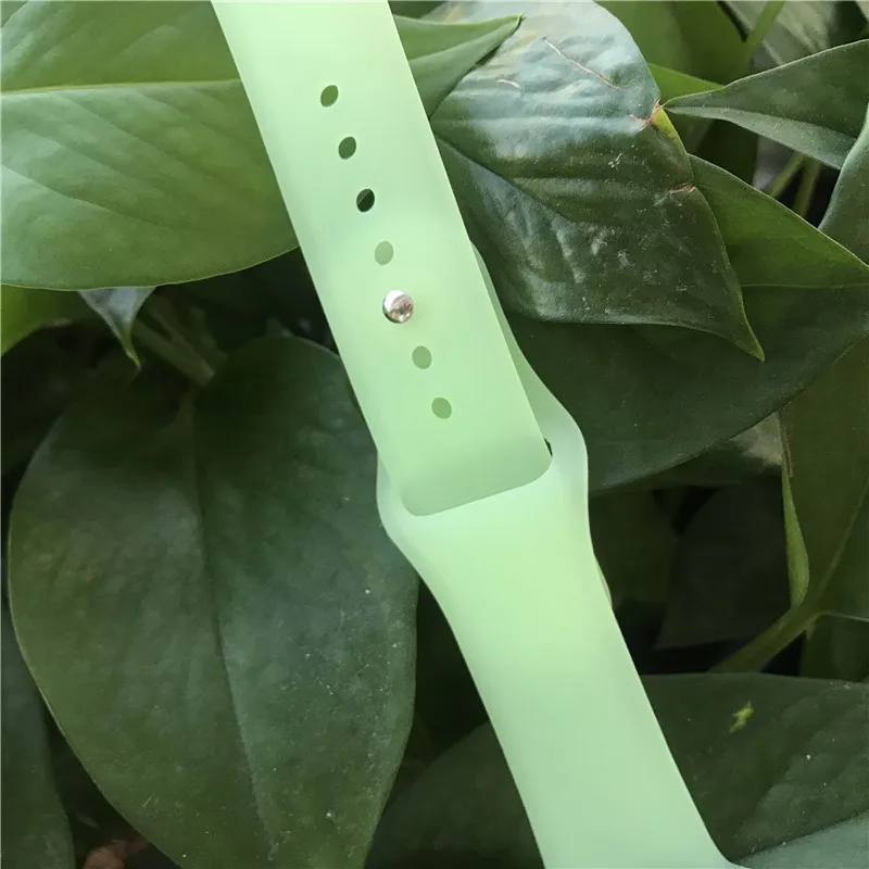 Мягкий силиконовый прозрачный спортивный ремешок для Apple Watch Band 42/38 мм Браслет Замена ремешка ремешок для iwatch series 4/3/2/1 44/40 мм