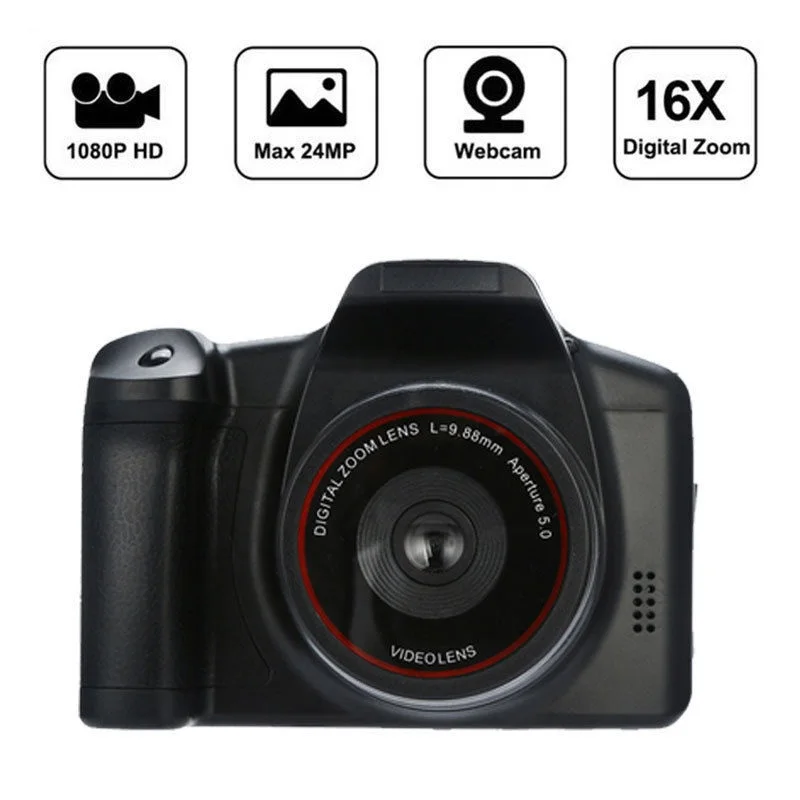 Professional Video Camcorder Handheld Digital Camera SLR 16X Zoom HD 1080P Camera 2.4 Inch LCD Screen Cameras For Outdoor Travel digital camera with wifi