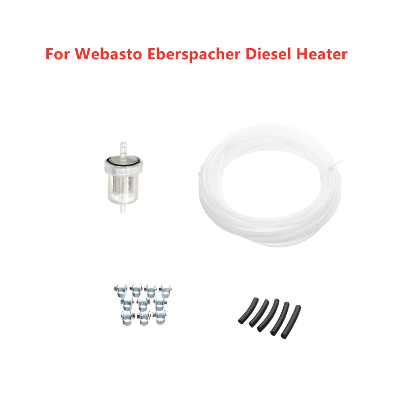 5m Car Heater Fuel Pipe Hose Line + Filter for Oil Pump Dedicated Tubing for Webasto Eberspacher Diesel Air Parking Heater