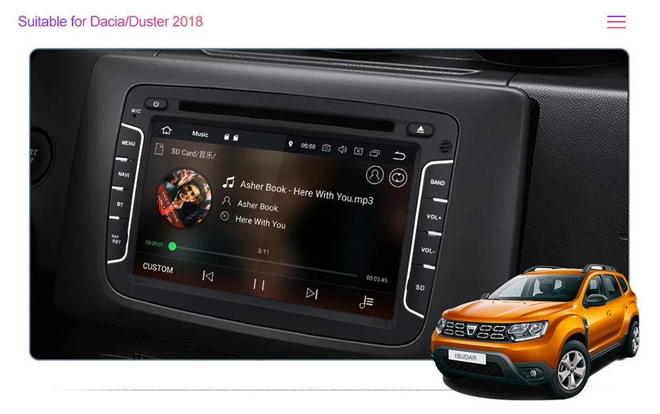Best Android 9.0 Car Multimedia Player GPS for Renault Megane 8 Core RAM 4 GB DSP Auto Audio Radio 2 Din FM Central Headunit Monitor 2
