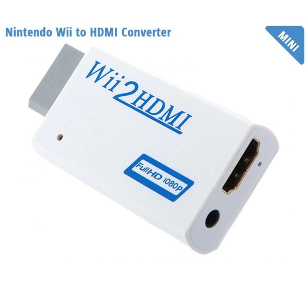 Wii Input to HDMI Converter Adapter 1080P HD Audio Output Cable 3.5mm Jack Lead Wireless Full Digital Format | Электроника