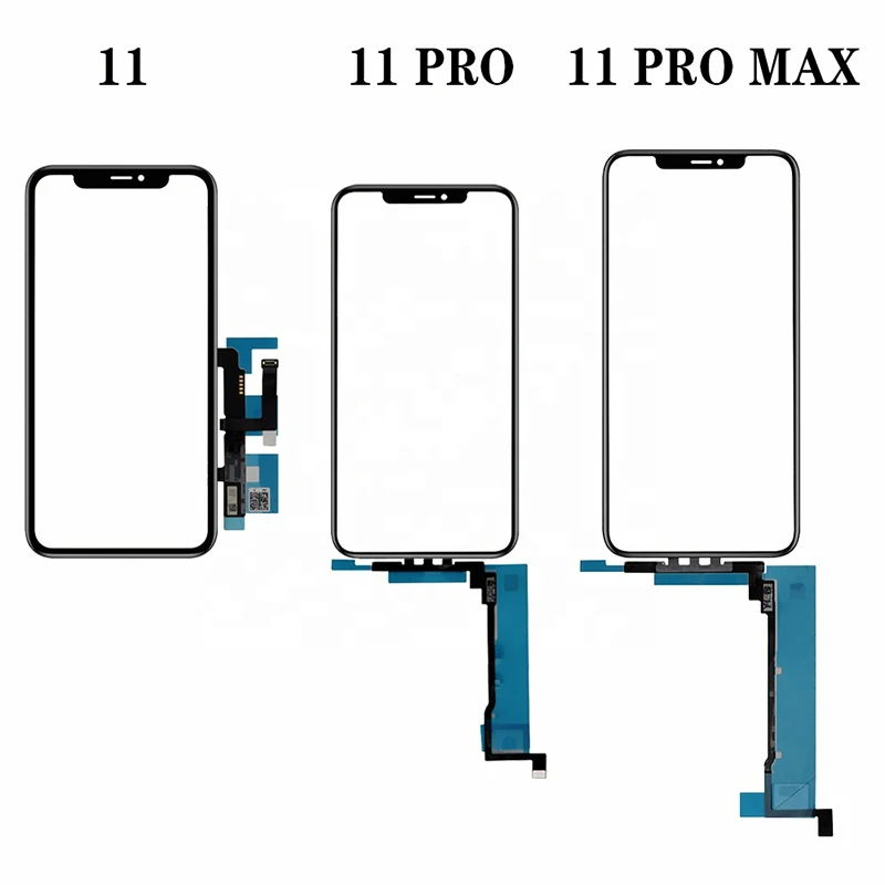 5pcs Touch Sensor Glass ic Frame OCA Glue Dust Gauze For iPhone X XS XR 11 12 Pro Max Screen Cover Repairing smart phone