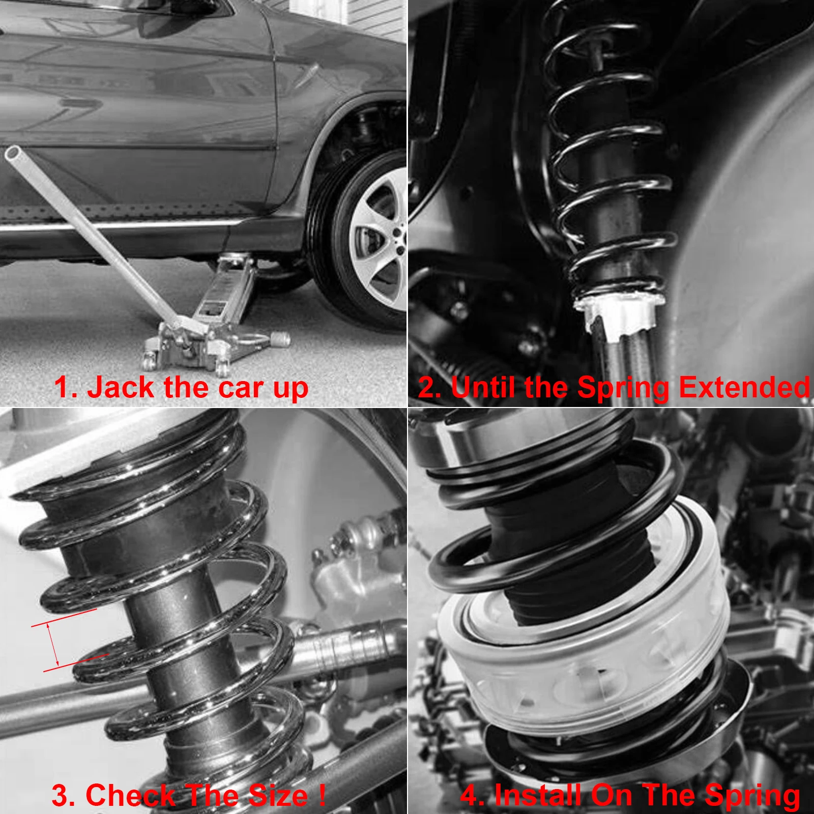 Car Shock Absorber Auto Buffers Spring Bumper Suspension Universal For Renault Duster Polo Lada Kalina Priora Focus 2Pc/4Pc