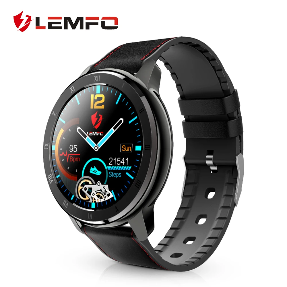 

LEMFO ECG PPG Smart Watch Full Touch Screen Heart Rate Blood Pressure Monitoring Waterproof Smartwatch Men Women for Android IOS