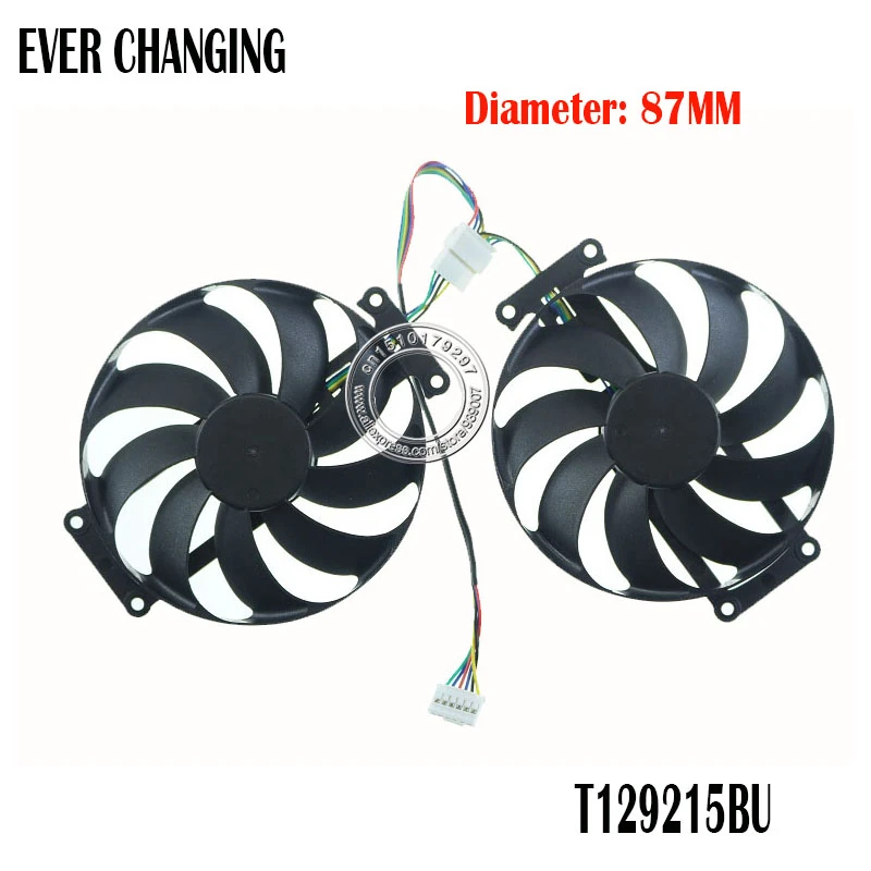 New Graphics Card Fan Tbu Dc12v 0 50amp 4pin For Asus Dual Rtx60 O6g Evo Cpu Fan X230 Fanfan Lenovo Aliexpress