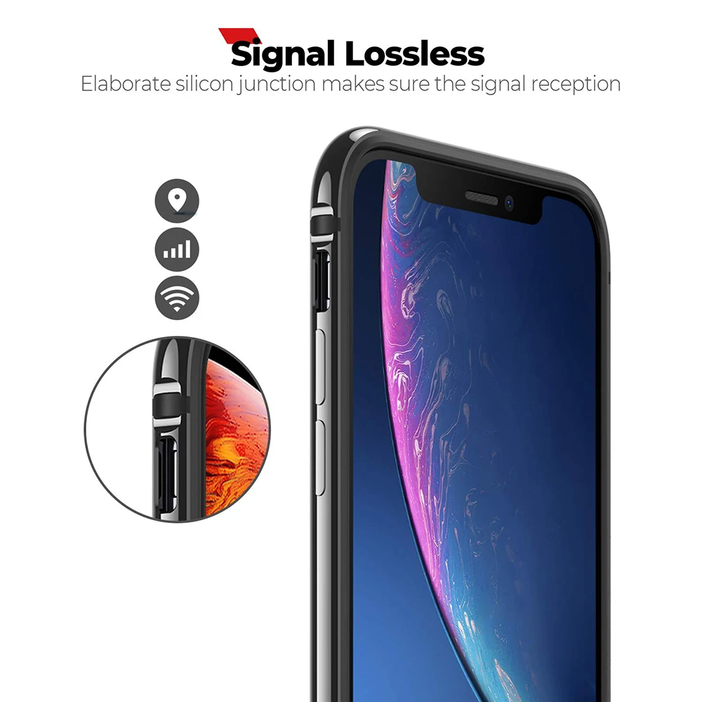 Бампер для iPhone 11 12 Pro Max X XR XS 7 8 Plus SE 2020 силиконовый металлический ударопрочный