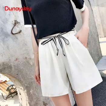 

Summer Shorts 2020 New Women Loose Harem Shorts Plus Size S - 4XL Women High Elastic Waist Slim A Line Short Shorts With Belt