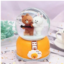 Хрустальный шар Снежная музыкальная шкатулка практичные украшения подарок на день рождения для девушки muziekdoosje Рождественский подарок