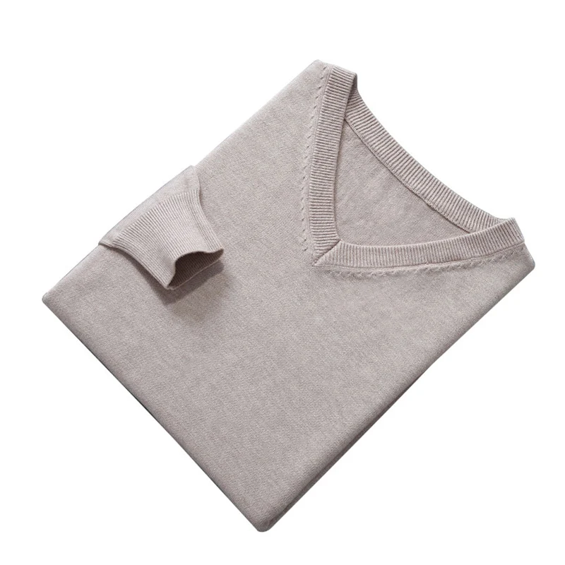 Turtleneck Sweater Basic Sweater Jacquard Sweater Men Vneck Long Sleeve Pullovers Solid Color Woolen Knitting Jumpers