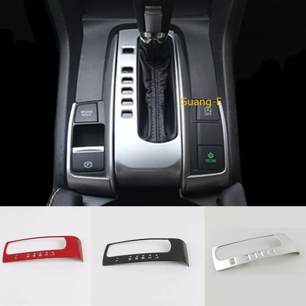 

Car Cover Inside Inner Shift Stall Paddles Cup Switch Knob Frame Trim Hoods 1pcs For Honda civic 10th sedan 2016 2017 2018 2019