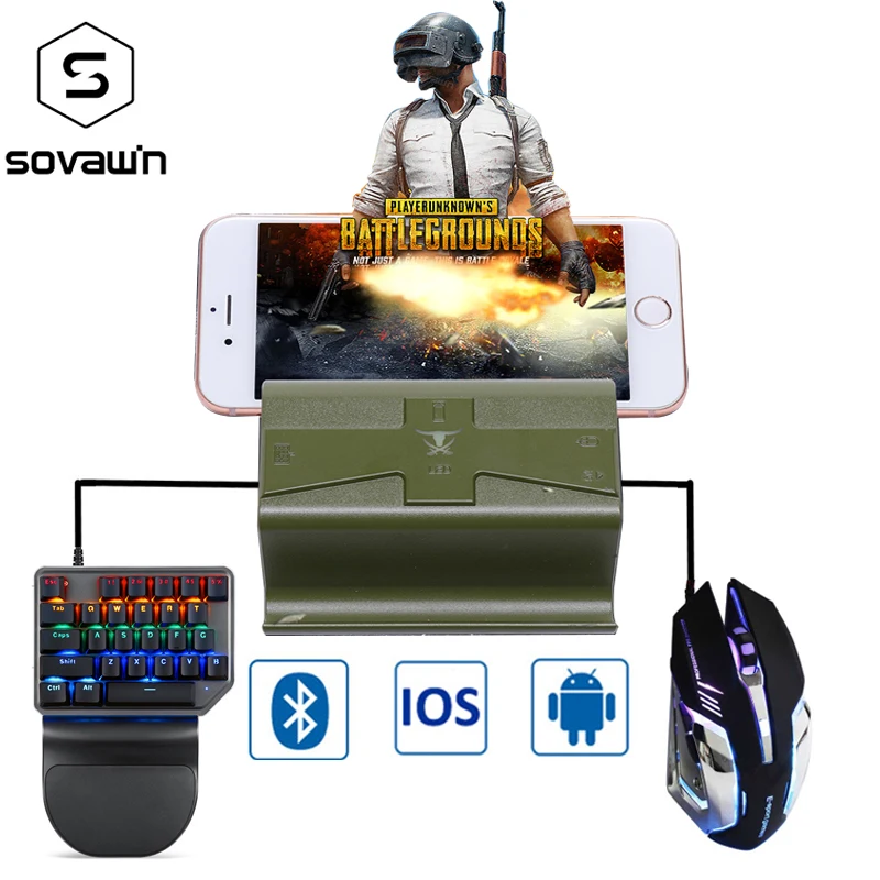 G4 PUBG мобильный Геймпад контроллер Bluetooth клавиатура мышь конвертер игровой