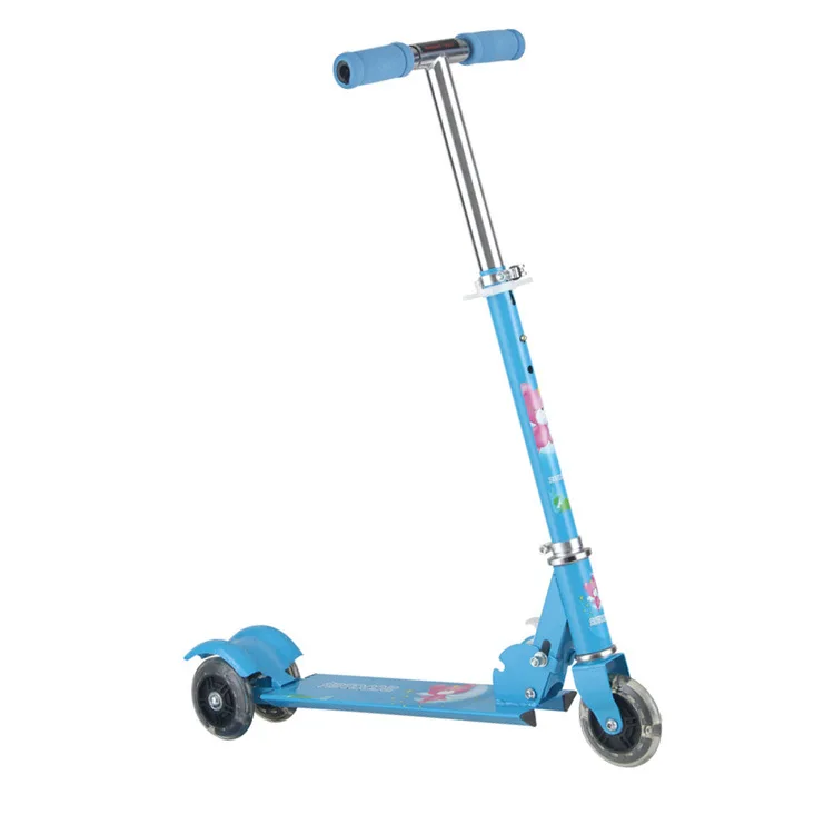 Вспышка Tri-scooter Демпфирование детей скользкий автомобиль Регулируемый складной скутер детская игрушка стиль