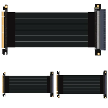

PCI-Express 3.0 16x To Pcie X16 Riser Extension Cable ie Cards 16x Slot Pci-e Cable Connector Stable for PC Host 15cm(90 degr