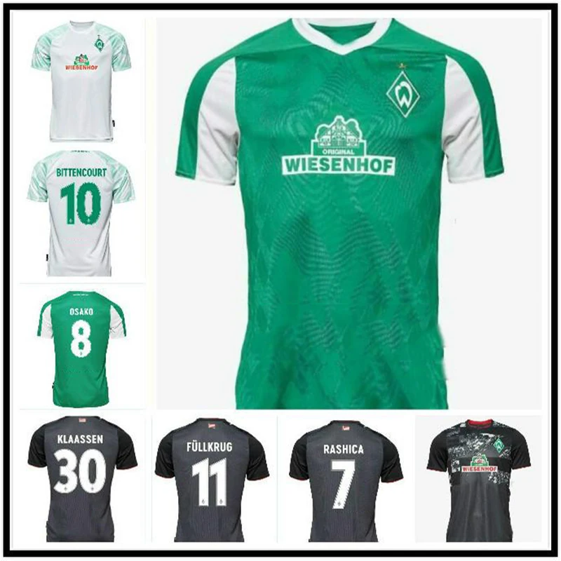 2020. 2021 SV Werder Bremen 3rd ciudad Camisa hombres BITTENCOURT KLAASSEN M EGGESTEIN OSAKO SELKE RASHICA Camisa