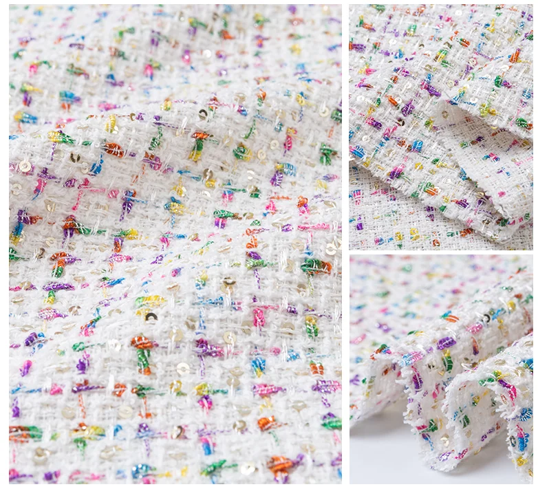 Твидовая ткань co; или сотканная 3 цвета на выбор