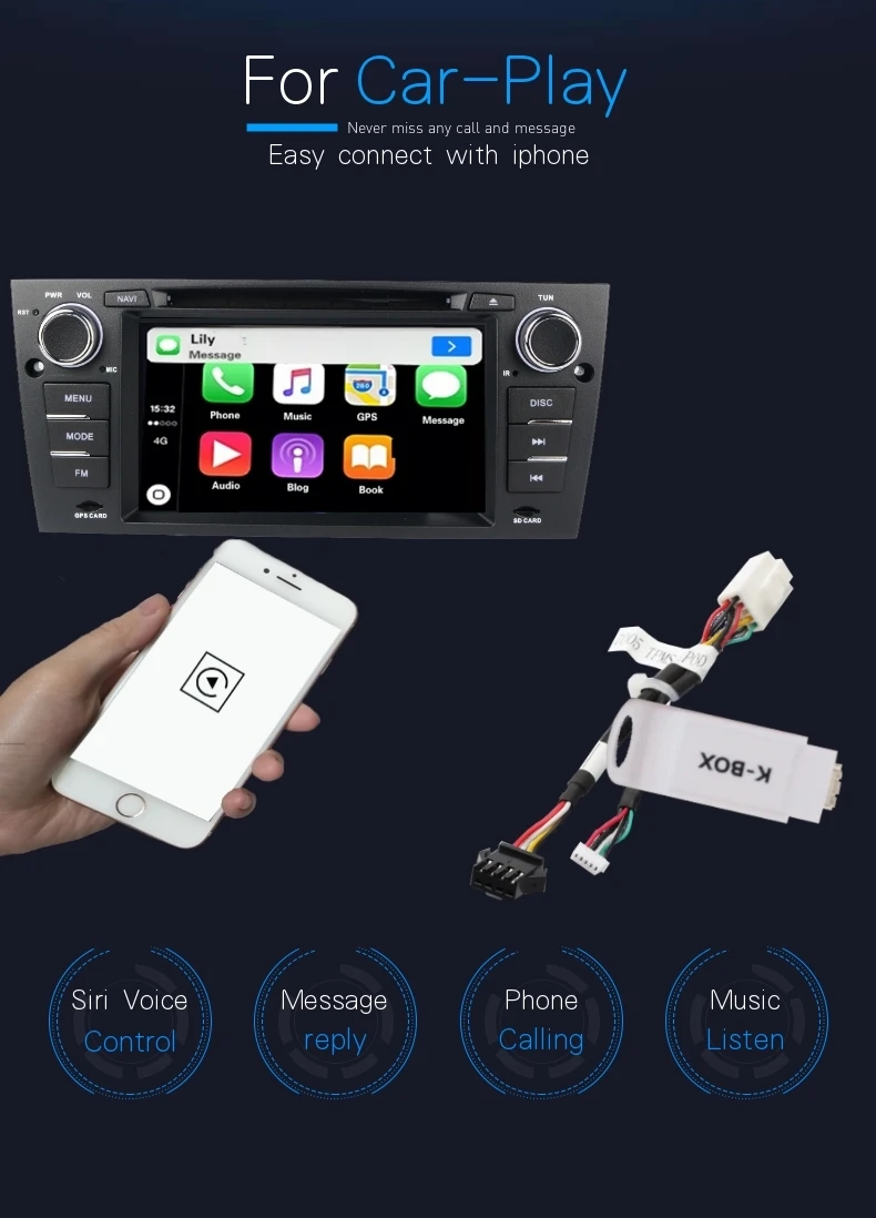 Perfect android 9.0 4G Ram 64G Rom car dvd player cars multimedia player  for bmw E90/E91/E92/E93 1998-2006 FM radio gps bluetooth audio 5