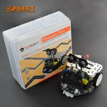 

New DFRobot micro:Maqueen Plus Advanced STEM Education Robot Mobile platform Smart car for micro:bit graphical programming