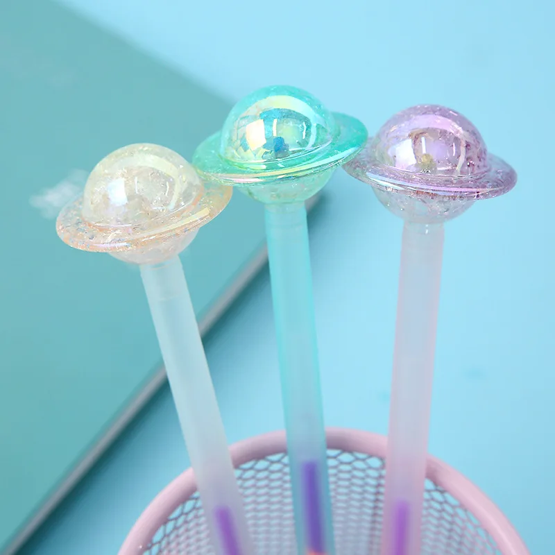30 pcs/lot Creative Planet Gel Pen Cute 0.5 mm Colorful ink Signature Promotional Gift Stationery School Supplies | Канцтовары для