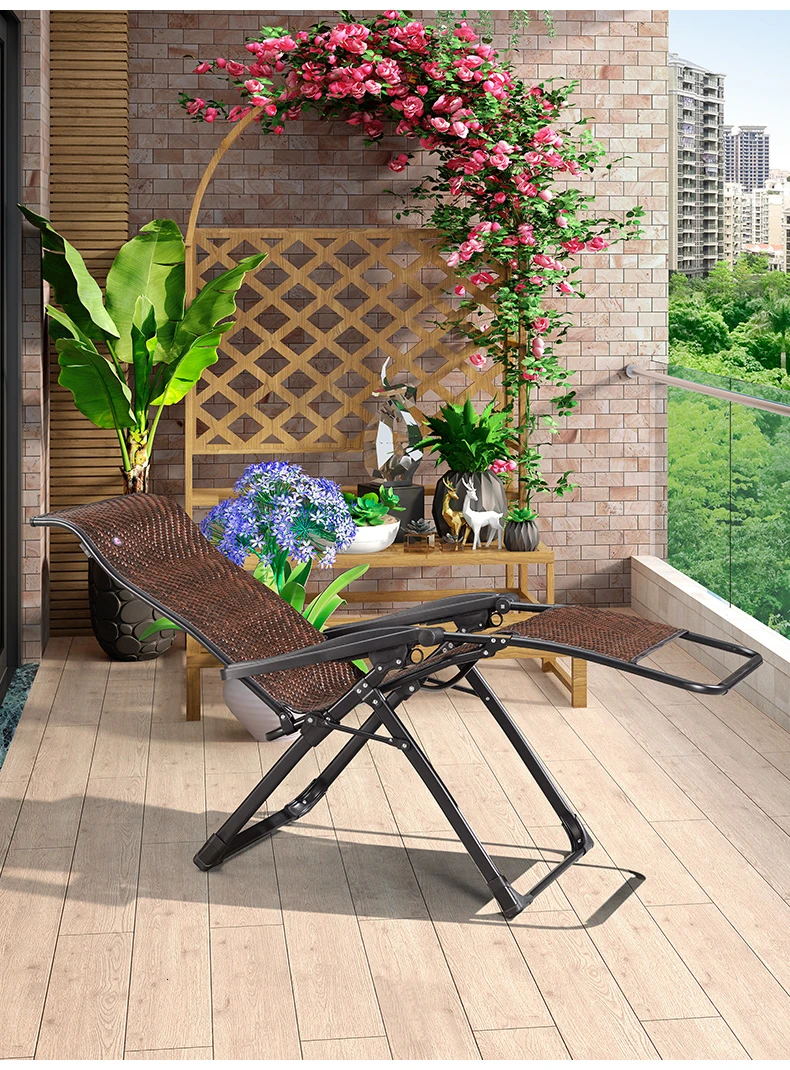 

Folding Recliner Lunch Break Chair Home Sleeping Chair Rattan Chair Recliner Lazy Chair Folding Chair Meridian Rest Chai