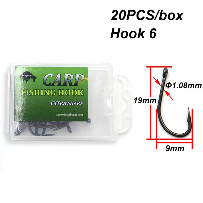 20PCS/Lot Carp fishing PTFE coating barbed hooks quality chod hair rigs hooks  for competition Accessory - AliExpress