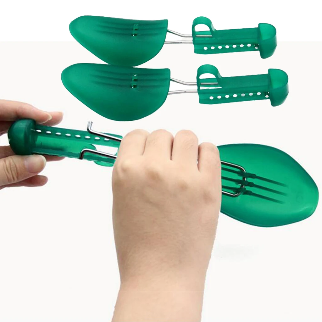 Adjustable Shoe Tree Stretcher Plastic Keep Shape With Tension Spring Coil