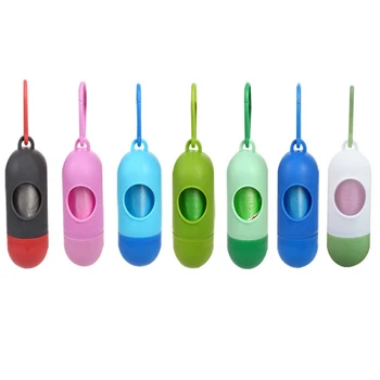 

1Pcs Useful Pet Poop Bag Portable Waste Garbage Holder Dispensers + Poop Bags Set Pets Dogs Trash Cleaning Supplies Outdoor