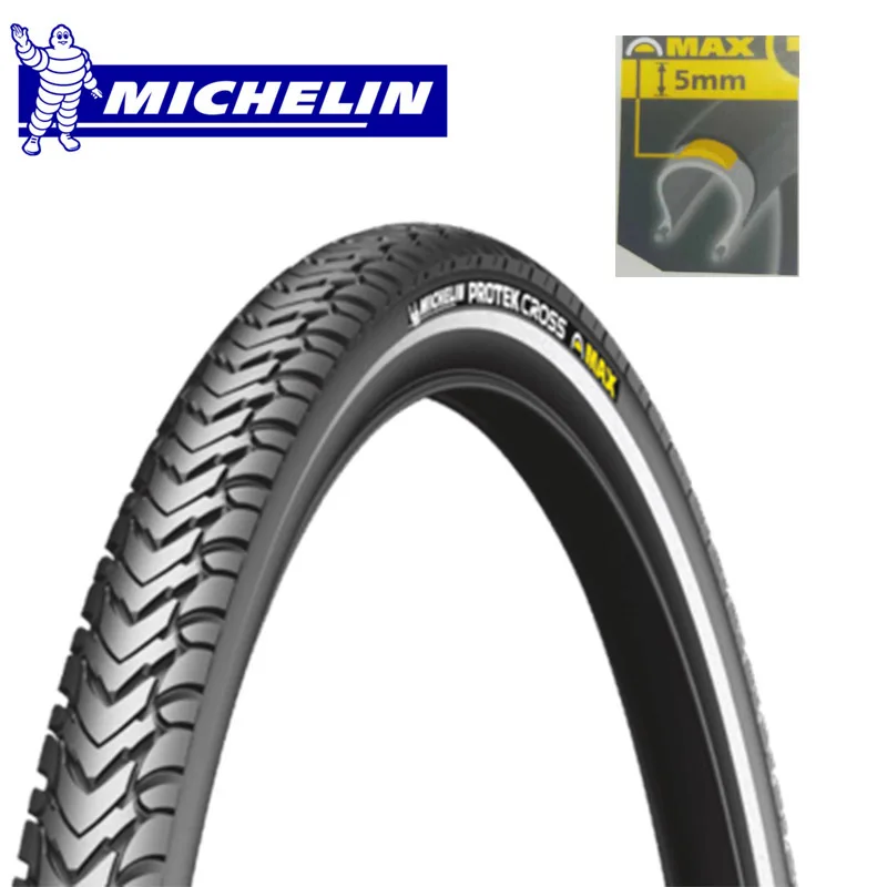 Велосипедная шина Michelin ProTek MAX Толстая ударопрочная шина 700* 35C со светоотражающими полосками Michelin