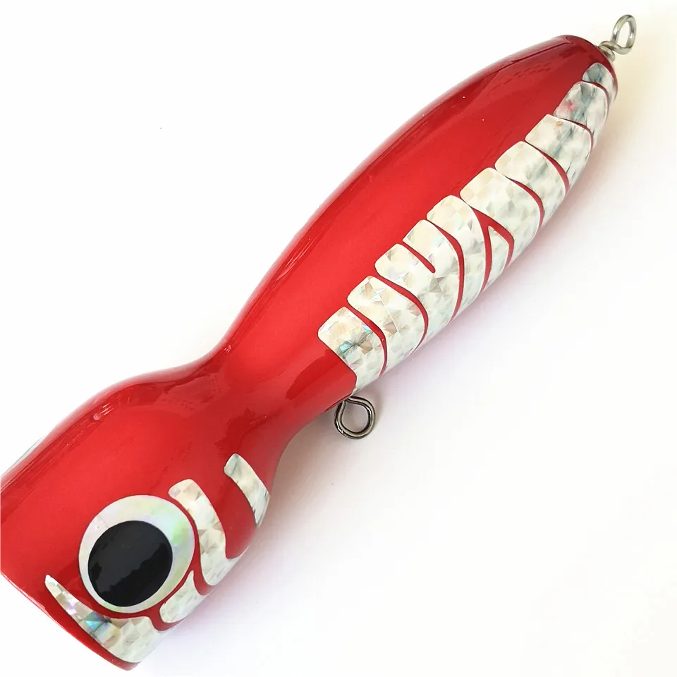  Swolfy 4pc 17.5cm 120g Hard wooden Lure Big Popper Lure Top Water Fishing Lures Popper Lure Crankba