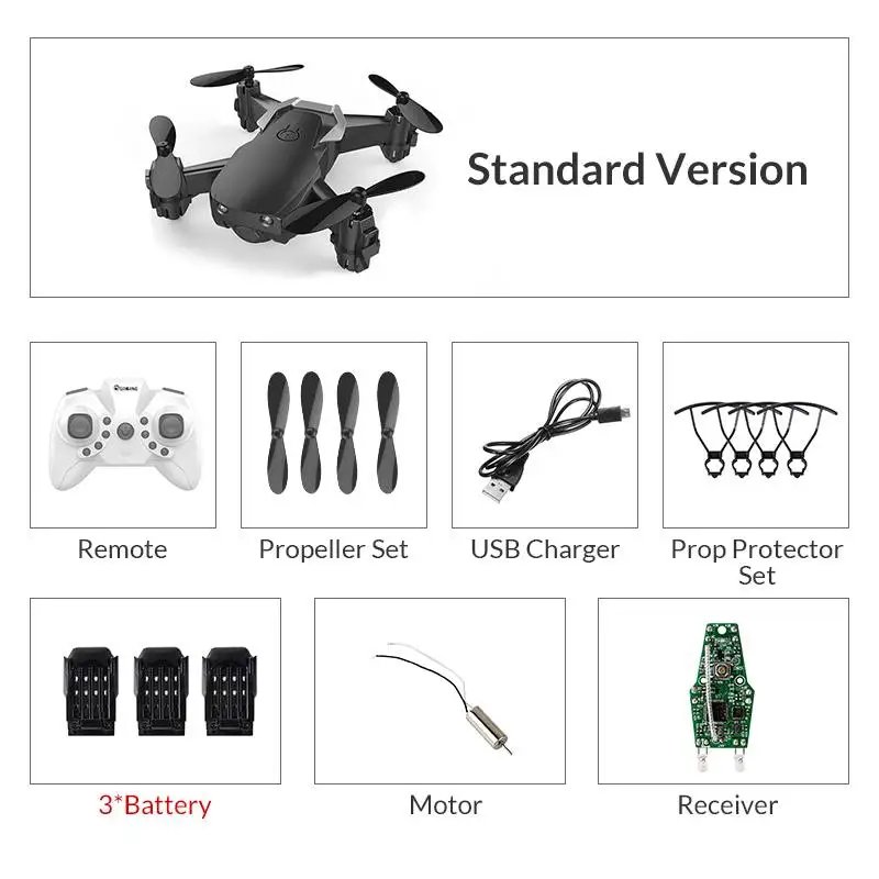Black no camera 3B Eachine E61/E61HW пульт дистанционного управления Мини WiFi FPV Радиоуправляемый Дрон Квадрокоптер RTF с hd-камерой режим удержания высоты - Цвет: Black no camera 3B