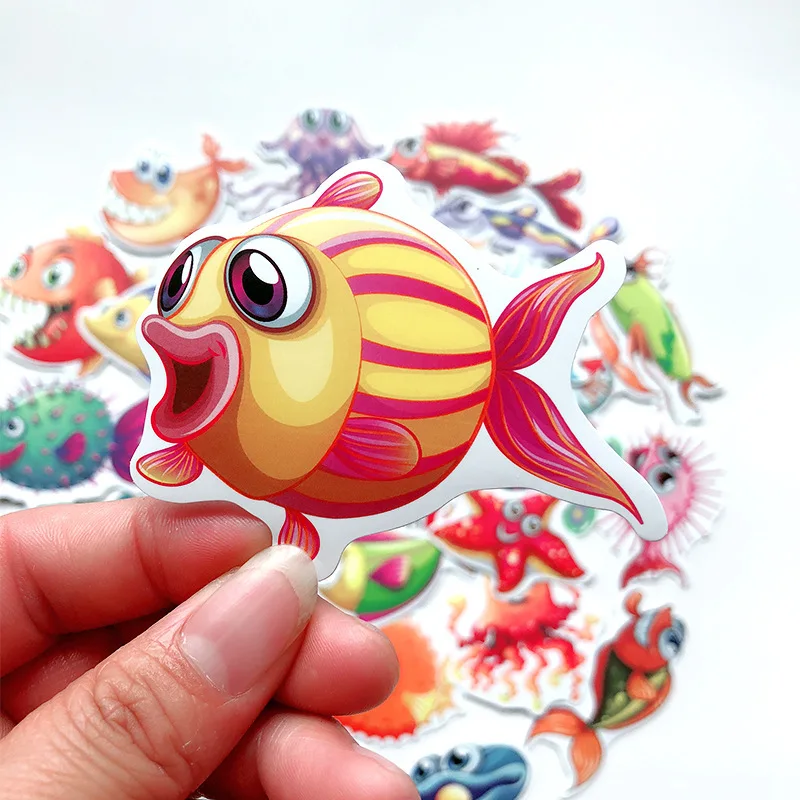 40 шт. мир морского дна серия биологии Набор Аниме-игрушка наклейка для багажа Скейтборд мотоцикл ноутбук Водонепроницаемый крутой стикер