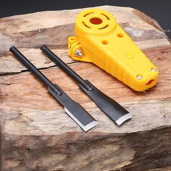

Wood Carving Electric Chisel Set for 8/10mm Angle Grinder Into Power Chisels Woodworking Tool