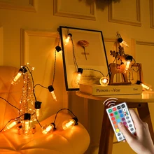 10/20/30 LEDs Colorful Bulb Lights String USB Operated Commercial Grade IP65 Waterproof RGB Ball Lulb String for Christmas Decor