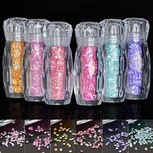 1 garrafa/10g glitter caviar micro contas 24 colorido strass misturado diamantes pixie design unhas artes decorações 0.6mm metalstones #