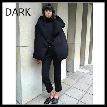 

[DARK] 2020 New Swedish Style Niche Designer Big Lapel Down Jacket Short 90 White Duck Down Jacket Loose And Fashionable
