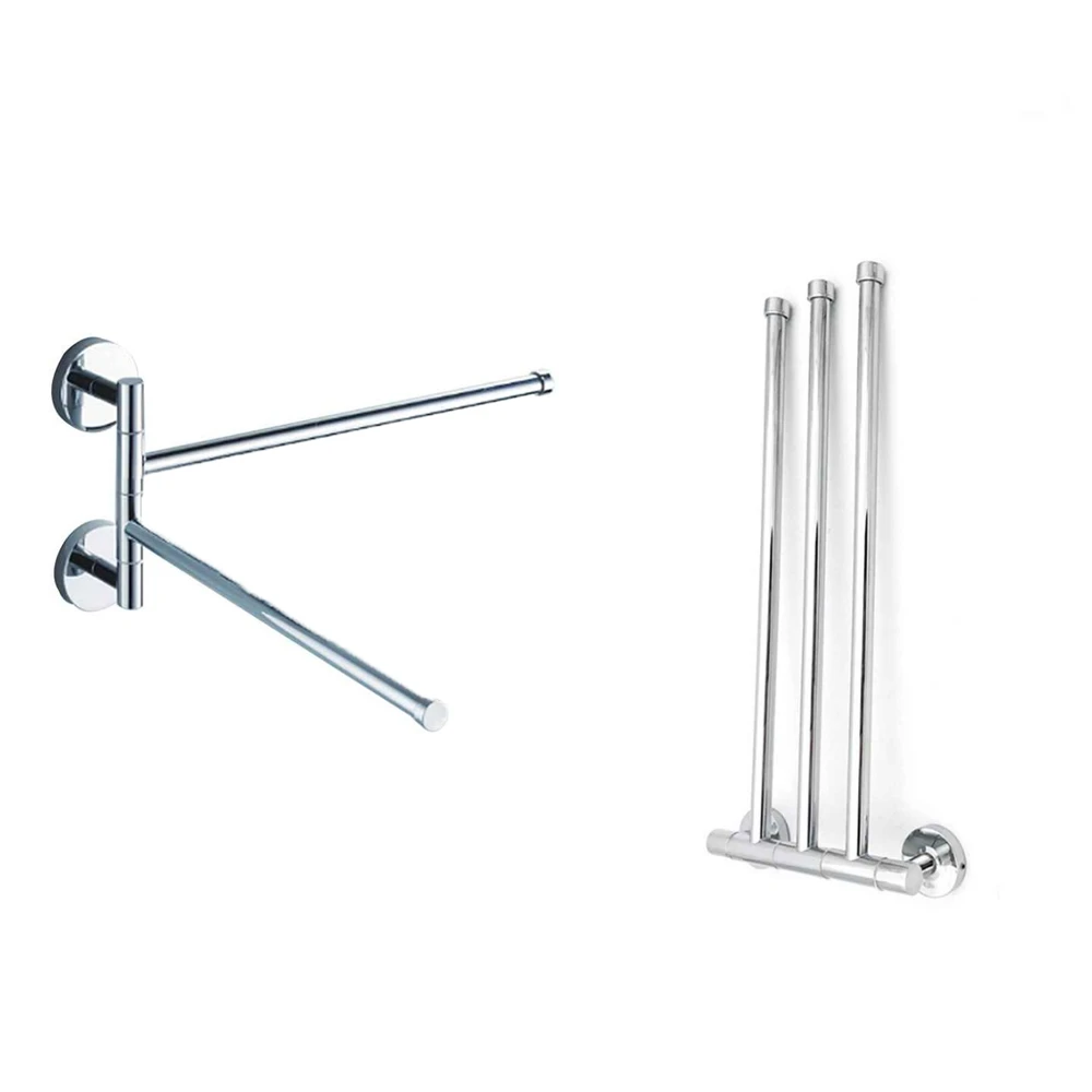 2 3 Sticks Towel Rack Movable Rod Napkin Holder Bathroom Home Towel Rack Bathroom Supplies Stainless Steel Paper Tower Hanger Towel Racks Aliexpress