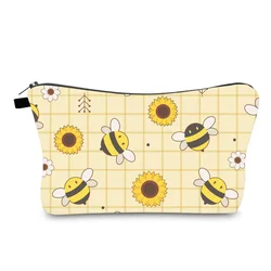 Makeup Pouch Cartoon Print Purse Pencil Bags Art Print Creativity Make Up Organizer Vintage Makeup Travel Bag Cute Purses