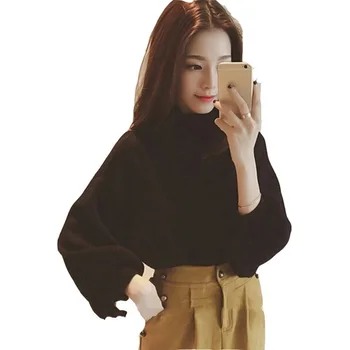 

Autumn Women Sweaters 2018 Hot Sale Winter O-neck Long Sleeve Cashmere Pullovers Knitted Sweater Female Warm Tops Sw323