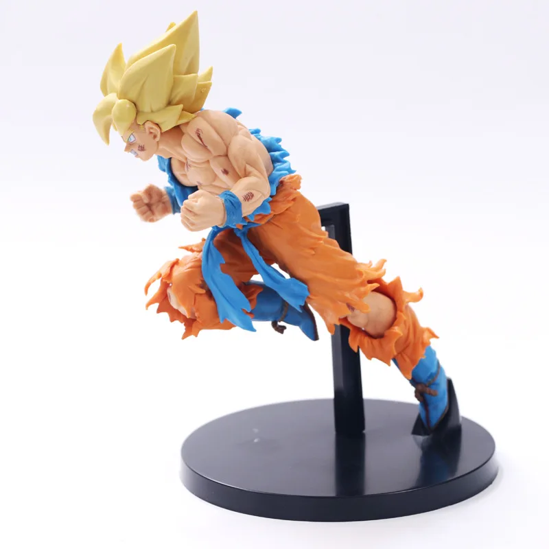 Dragon Ball Z Goku позитивно лицом к врагу стиль фигурка DBZ Goku Супер Saiyan Shock Wave Коллекция Модель игрушки 18 см