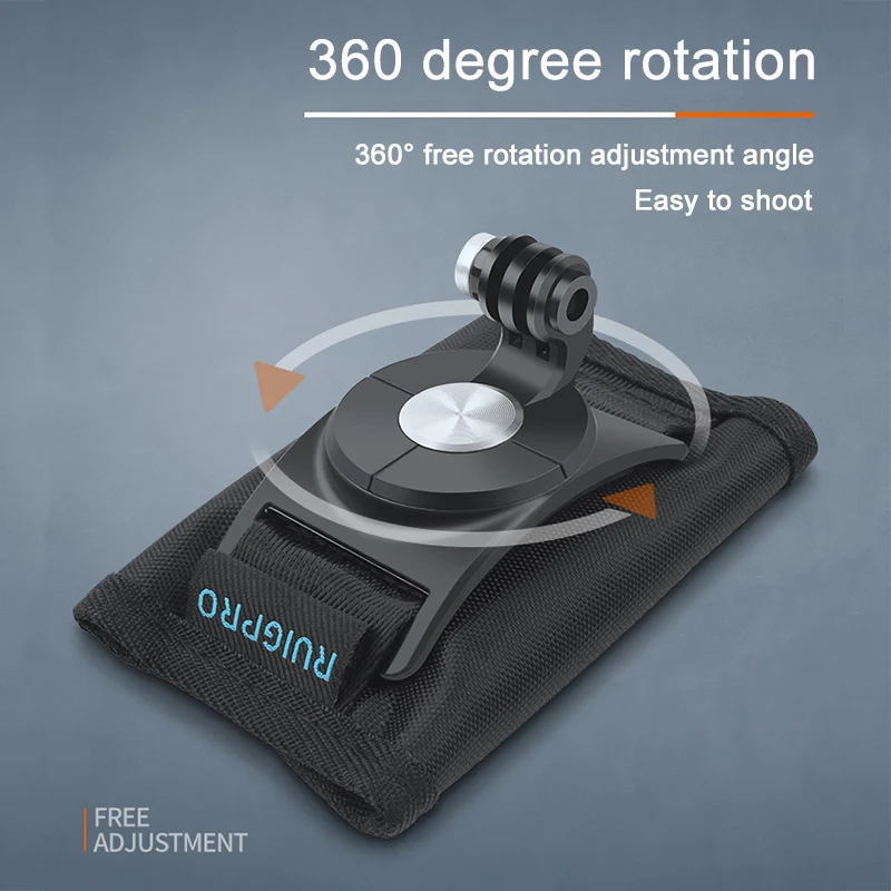 360 Degree Rotation Quick Release Backpack Belt Button Mount Buckle Clip Adapter for DJI OSMO Action Camera