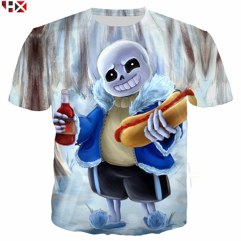 

Game Undertale T Shirt Men/Women 3D Print Fashion Men Clothing Anime T Shirt Casual Streetwear Short Sleeve Pullover Z400