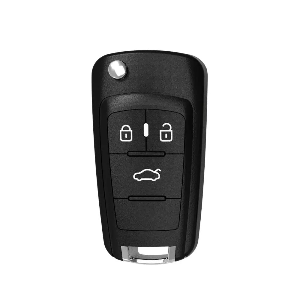 XHORSE XNBU00EN Wireless Universal Remote Key For Buick Style Flip 3 Buttons Remotes for VVDI Key Tool English Version One Piece (1)