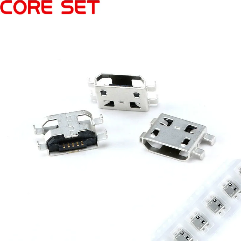 100 шт. Micro USB 5pin B Тип гнездовой разъем для мобильного телефона Micro USB разъем 5pin разъем для зарядки