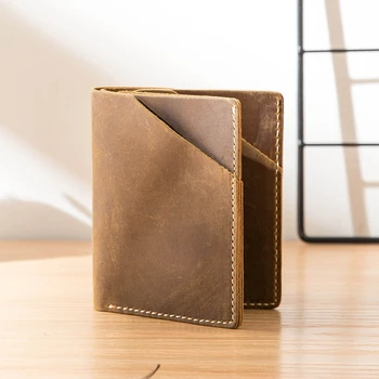 

Card Holder Multi-card Card Holder Mini Coin Purse Credit Card Holder First Layer Leather Men's Ultra-thin Leather Women Zipper