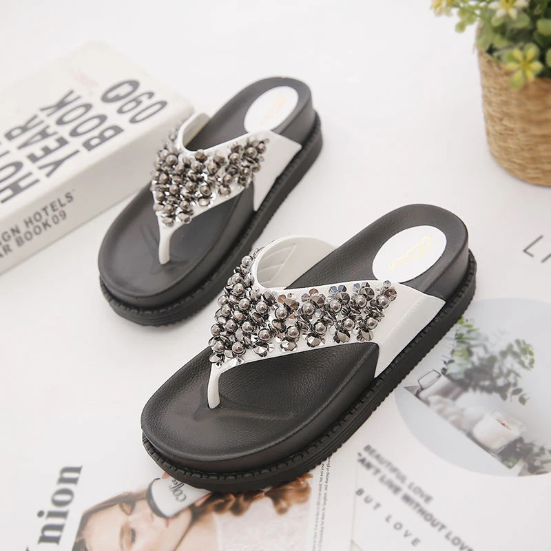 thick sole flip flops womens