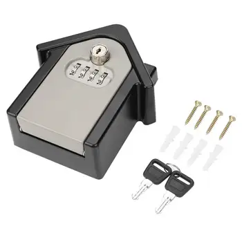 

Aluminium Alloy Double Password Key Lock Wall-mounted Safe Storage Box Lock with 2pcs Keys