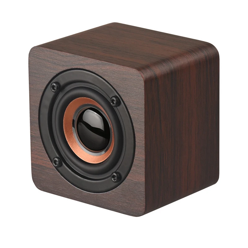 Деревянная мини беспроводная bluetooth-колонка Hi-Fi стерео Бас маленькая