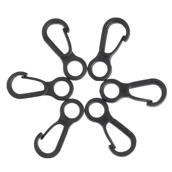 

10pcs Nylon Plastic Small Flag Pole Snap Clip Hooks Attachment Durable Bag Parts Outdoor Camp Clothesline Rope Hook Accessories
