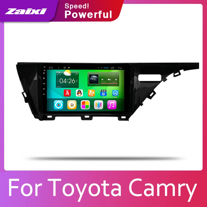 ZaiXi Android 2 Din Автомобильный Радио Мультимедиа Видео плеер Авто Стерео gps карта для Toyota Camry~ медиа Navi навигация