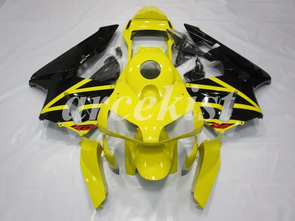 Литье под давлением ABS мотоцикл полный обтекатель комплект подходит для CBR600RR F5 2004 2003 пользовательские желтый черный